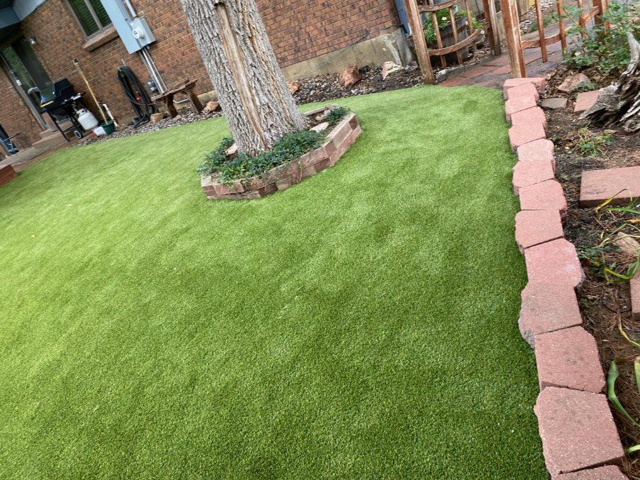 Denver Residential Artificial Grass Backyard Denver Residential Artificial Grass Backyard